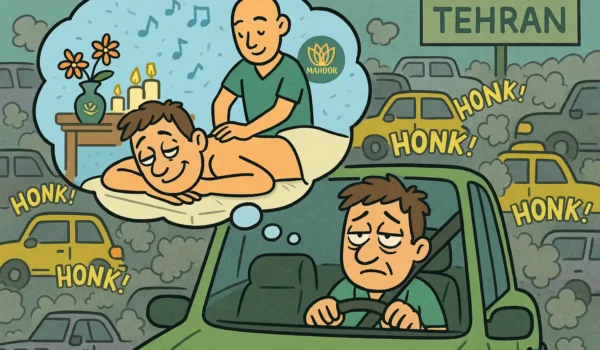 ایده‌های تصاویر کارتونی و طنز برای مقاله: مردی خسته در ترافیک تهران با رویای ماساژ توضیح: یک کارتون طنز از یک مرد خسته که در ترافیک سنگین تهران پشت فرمان گیر کرده است. در حباب رویای بالای سرش، خودش را روی تخت ماساژ در مرکز ماساژ ماهور می‌بیند، با لبخندی بزرگ و آرامش کامل در حالی که ماسور حرفه‌ای در حال ماساژ اوست. جزئیات طنز: در پس‌زمینه ترافیک، ماشین‌ها بوق می‌زنند و دود اگزوز همه‌جا را پر کرده، اما در حباب رویا، فضای ماهور با گل‌ها، شمع، و موسیقی آرامش‌بخش تزئین شده است. کاربرد در مقاله: این تصویر می‌تواند در بخش «چرا ماساژ ریلکسی در تهران اینقدر محبوب است؟» استفاده شود تا تضاد بین استرس شهری و آرامش ماساژ را نشان دهد. پیشنهاد کپشن: «از ترافیک تهران تا آرامش ماهور، فقط یک ماساژ فاصله است!» لینک پیشنهادی: در کنار تصویر، لینک به mahoorspa.ir اضافه شود. گربه‌ای که ماساژ می‌گیرد توضیح: یک گربه کارتونی با چشمان بسته و لبخند رضایت، روی تخت ماساژ دراز کشیده و ماسور (با لوگوی ماهور روی یونیفرم) در حال ماساژ دادن اوست. گربه در حال خرخر کردن است و حباب فکری‌اش پر از قلب و ستاره است. جزئیات طنز: گربه یک لیوان دمنوش گیاهی در دست دارد و یک حوله کوچک روی سرش قرار گرفته، مثل یک مشتری واقعی در اسپا! کاربرد در مقاله: این تصویر برای بخش «آیا بعد از ماساژ به آرامش روحی می‌رسم؟» مناسب است و حس آرامش و لذت ماساژ را به‌صورت طنزآمیز منتقل می‌کند. پیشنهاد کپشن: «حتی گربه‌ها در ماهور به آرامش می‌رسن، شما چطور؟» لینک پیشنهادی: لینک واتساپ (0903180888) برای رزرو وقت. ماساژ اشتباه و خنده‌دار توضیح: یک کارتون طنز از یک مشتری که انتظار ماساژ ریلکسی دارد، اما به‌اشتباه یک ماساژ ورزشی سنگین دریافت می‌کند! مشتری با چشمان گرد شده و حالت شوک روی تخت ماساژ است، در حالی که ماسور با قدرت در حال فشار دادن شانه‌های اوست. جزئیات طنز: در پس‌زمینه، تابلویی از مرکز ماساژ ماهور با شعار «ما ماساژ مناسب شما رو پیدا می‌کنیم!» دیده می‌شود. مشتری یک حباب فکری دارد که در آن نوشته: «فکر کنم گفتم ریلکسی!» کاربرد در مقاله: این تصویر برای بخش «اگر ماساژ مناسبی دریافت نکردم چه کنم؟» عالی است و به طنز نشان می‌دهد که انتخاب درست ماساژ چقدر مهم است. پیشنهاد کپشن: «نگران نباشید! در ماهور، ماساژ مناسب شما رو پیدا می‌کنیم.» لینک پیشنهادی: لینک به mahoorspa.com برای اطلاعات بیشتر. حمام ترکی و اسکراب نمک با طنز توضیح: یک کارتون از یک مشتری که در حمام ترکی ماهور نشسته و با تعجب به کیسه و سفیداب نگاه می‌کند، در حالی که ماسور با لبخند در حال اسکراب نمک است. مشتری در حباب فکری‌اش می‌گوید: «این دیگه چه جادوییه؟» و پوستش مثل الماس می‌درخشد! جزئیات طنز: ماسور یک کیسه بزرگ و کارتونی در دست دارد و نمک‌ها مثل ستاره‌های درخشان روی بدن مشتری می‌ریزند. در پس‌زمینه، لوگوی ماهور روی دیوار حمام دیده می‌شود. کاربرد در مقاله: این تصویر برای بخش «فرایند آرام‌بخشی ماساژ چگونه است؟» مناسب است و مرحله حمام و اسکراب را به‌صورت طنزآمیز نشان می‌دهد. پیشنهاد کپشن: «با حمام ترکی و اسکراب نمک ماهور، مثل الماس بدرخشید!» لینک پیشنهادی: لینک به mahoorspa.ir برای رزرو خدمات. مشتری شاد پس از ماساژ توضیح: یک کارتون از یک مشتری که پس از ماساژ از مرکز ماهور خارج می‌شود، در حالی که مثل ابر در آسمان شناور است و پروانه‌ها دورش پرواز می‌کنند. او لبخندی بزرگ دارد و یک دمنوش گیاهی در دستش است. جزئیات طنز: در پس‌زمینه، تابلوی مرکز ماساژ ماهور با شعار «آرامش در هر لحظه» دیده می‌شود. مشتری یک تاج کارتونی روی سرش دارد، انگار پادشاه آرامش شده است! کاربرد در مقاله: این تصویر برای بخش نتیجه‌گیری مقاله مناسب است و حس شادابی و آرامش پس از ماساژ را منتقل می‌کند. پیشنهاد کپشن: «با ماساژ ماهور، پادشاه آرامش شوید!» لینک پیشنهادی: لینک واتساپ (0903180888) برای رزرو سریع. نکات برای استفاده از تصاویر: سبک طراحی: تصاویر باید در سبک کارتونی با رنگ‌های شاد (مانند سبز، آبی آرامش‌بخش، و طلایی برای حس لوکس) طراحی شوند تا با تم مرکز ماساژ ماهور هماهنگ باشند. لوگو و برندینگ: در هر تصویر، لوگوی مرکز ماساژ ماهور (قابل دریافت از mahoorspa.ir) یا نام مرکز به‌صورت ظریف گنجانده شود. اندازه و فرمت: تصاویر باید در اندازه‌های استاندارد وردپرس (مثلاً 800x600 پیکسل) و فرمت PNG یا JPEG طراحی شوند تا کیفیت خوبی در سایت داشته باشند. محل قرارگیری: تصاویر را می‌توان در بخش‌های مرتبط با هر سوال یا در فواصل منظم در مقاله قرار داد تا جذابیت بصری افزایش یابد. شماره تماس و رزرو: در کنار هر تصویر، توصیه می‌شود شماره‌های تماس (02144709438 و 02144718904) یا لینک واتساپ (0903180888) ذکر شود تا کاربران به‌راحتی بتوانند رزرو کنند.