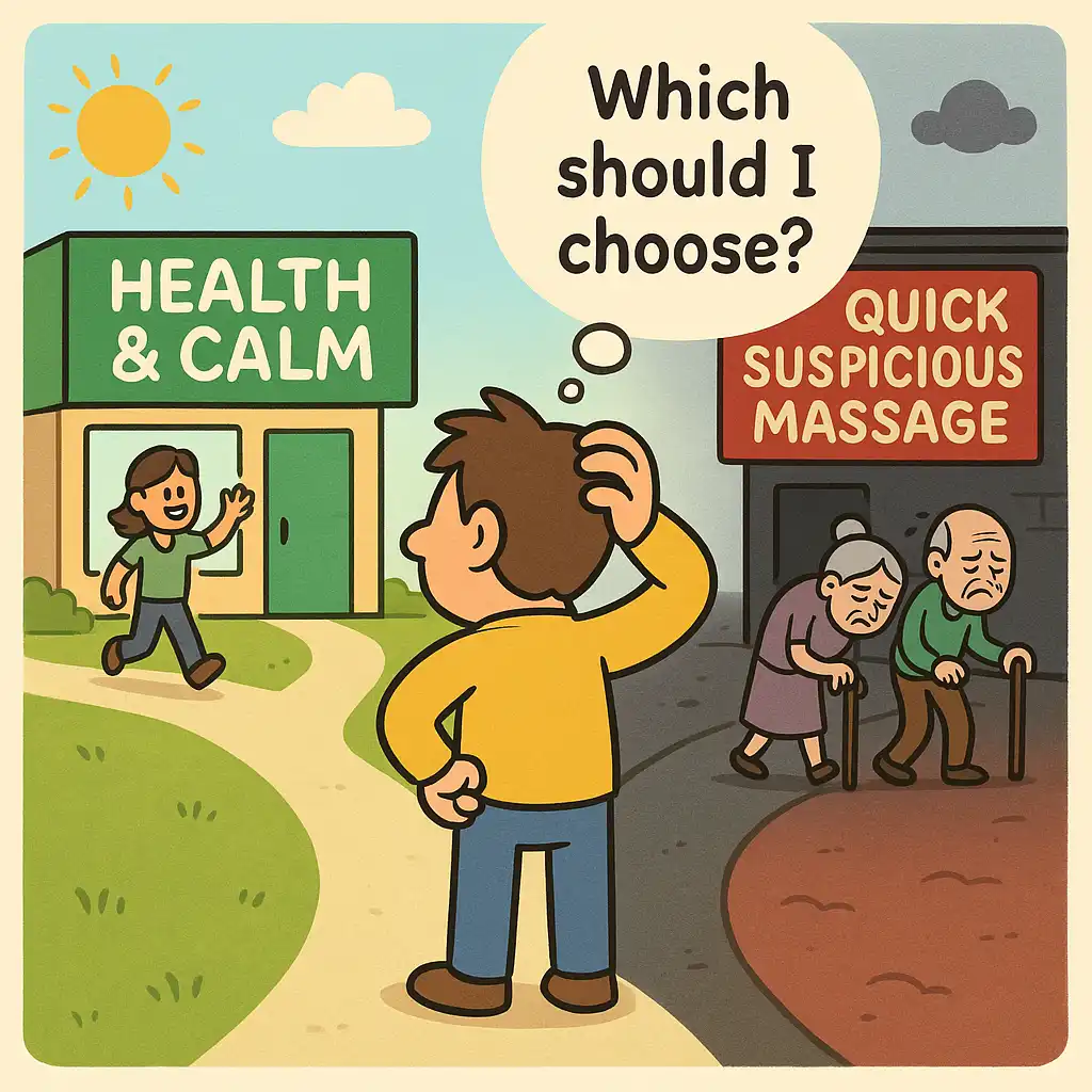 تفاوت‌ها و شباهت‌های مراکز ماساژ قانونی و غیرقانونی